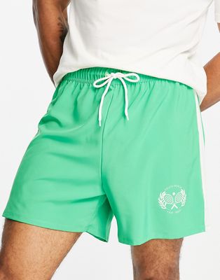 South Beach tennis shorts in green
