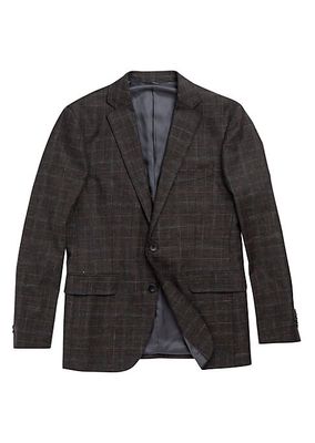 South Oamaru Check Wool & Cotton-Blend Slim-Fit Two-Button Sport Coat