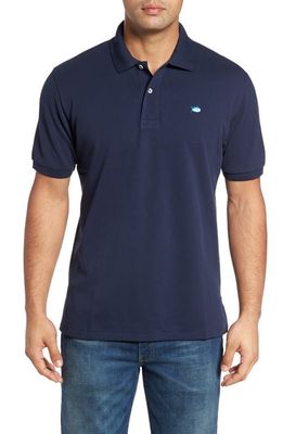 Southern Tide Skipjack Micro Piqué Stretch Cotton Polo in True Navy