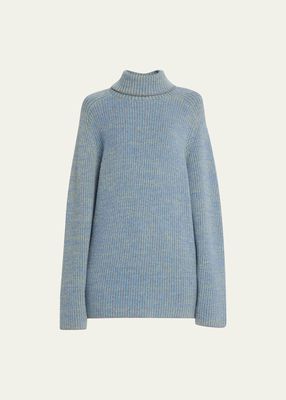 Space-Dyed Cashmere Turtleneck Sweater