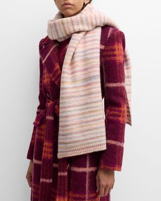 Space Dyed Striped Scarf