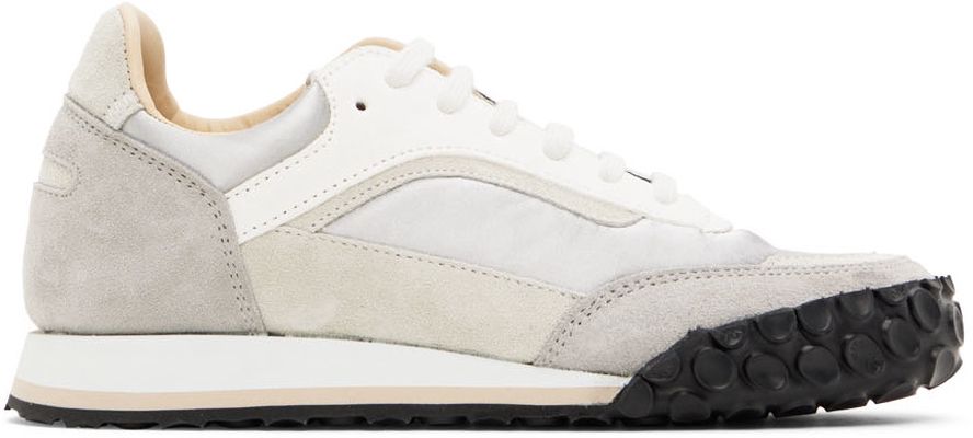 Spalwart Gray & White Track Trainer Sneakers