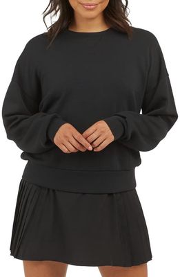 SPANX AirEssentials Crewneck Sweatshirt in Very Black