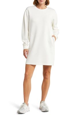 SPANX AirEssentials Long Sleeve Knit Shift Dress in Powder