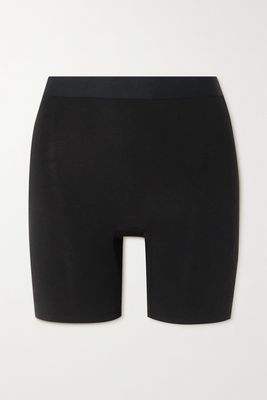 Spanx - Comfort Stretch-cotton And Modal-blend Jersey Shorts - Black