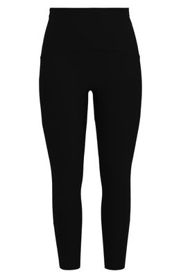 SPANX Contour Rib 7/8 Leggings in Very Black