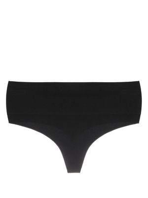 SPANX Ecocare high-waisted thong pack - Black