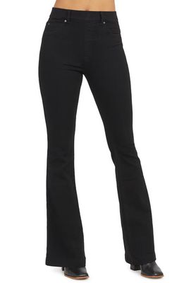 SPANX Flare Jeans in Clean Black