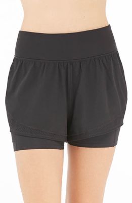 SPANX Get Moving Double Layer Shorts in Black