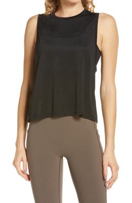 SPANX Go Lightly Crop Tank in Very Black