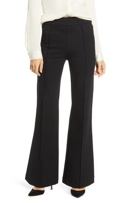 SPANX High Waist Flare Ponte Pants in Classic Black