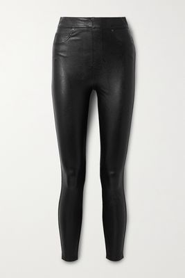 Spanx - Like Leather Faux Stretch-leather Pants - Black