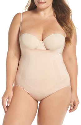 SPANX OnCore Open Bust Panty Bodysuit in Soft Nude