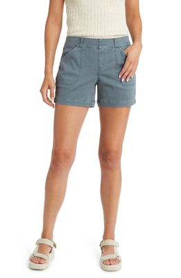 SPANX® 4-Inch Stretch Twill Shorts in Hazy Blue Grey