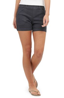 SPANX® 4-Inch Stretch Twill Shorts in Washed Black