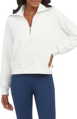 SPANX® AirEssentials Half Zip Sweatshirt in Powder