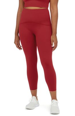 SPANX® Booty Boost Active High Waist 7/8 Leggings in Rich Red