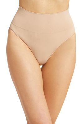 SPANX® Everyday Shaping Thong in Toasted Oatmeal