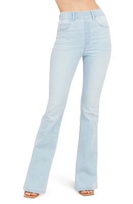 SPANX® Flare Leg Pull-On Jeans in Retro Light Wash