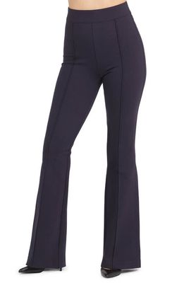 SPANX® High Waist Flare Ponte Pants in Classic Navy