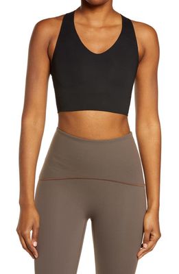 SPANX® Longline Medium Impact Sports Bra in Very Black
