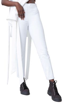 SPANX® On the Go Slim Straight Leg Ankle Pants with Ultimate Opacity Technology in Classic White