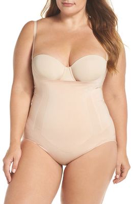 SPANX® OnCore Open Bust Panty Bodysuit in Soft Nude