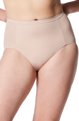 SPANX® Sheer Illusion Mesh Shaping Briefs in Champagne Beige