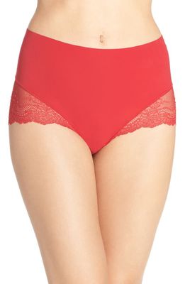 SPANX® Undie-tectable Lace Hi-Hipster Panties in Red Pop