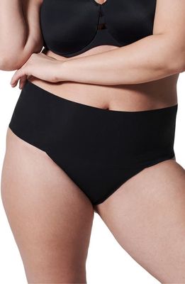 SPANX Undie-tectable Thong in Very Black