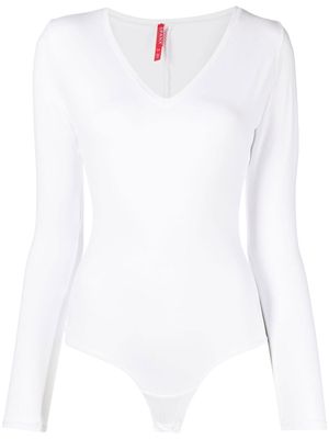 SPANX V-neck long-sleeved bodysuit - White