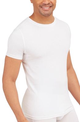 SPANX Zero Sculpt Stretch Cotton & Modal Crewneck T-Shirt in Bright White
