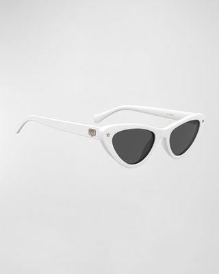 Speckled Propionate Cat-Eye Sunglasses