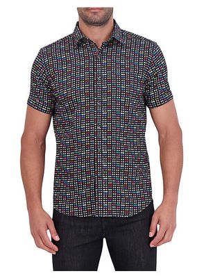 Spectacle Graphic Button-Front Shirt