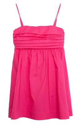 Speechless Pleated Bodice Sleeveless Minidress in Fuschia