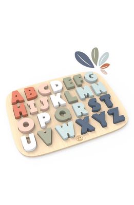 Speedy Monkey Wooden Alphabet Puzzle in Multi Color