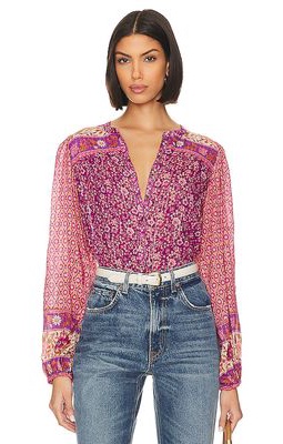 SPELL Sienna Blouse in Fuchsia