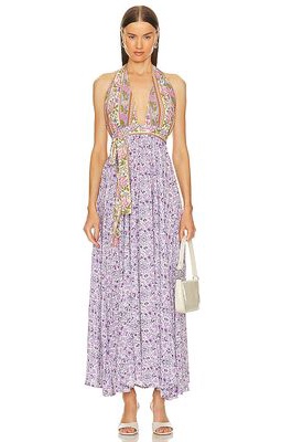 SPELL Sienna Halter Maxi Dress in Purple