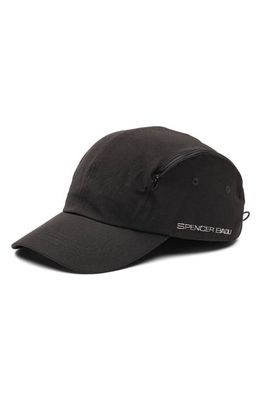 SPENCER BADU Zip Pocket Baseball Cap in Black