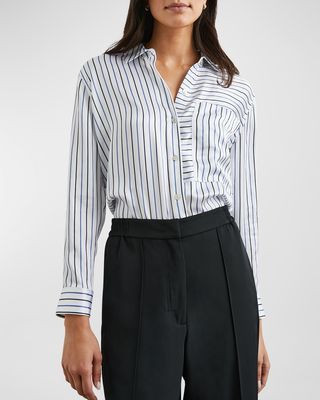 Spencer Striped Silk Shirt