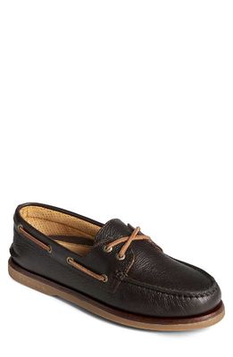 Sperry Gold Cup™ Authentic Original™ Tumbled Boat Shoe in Brown 