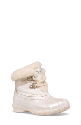 Sperry Kids' Alpine Saltwater Junior Boot in Ivory