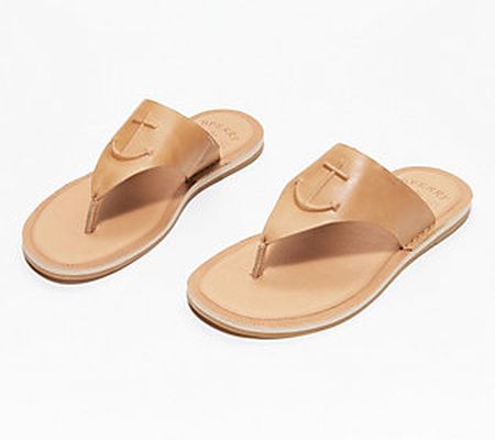 Sperry Leather Thong Sandals - Seaport