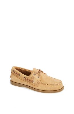 SPERRY TOP-SIDER® Sperry Kids 'Authentic Original' Boat Shoe in Sahara Leather