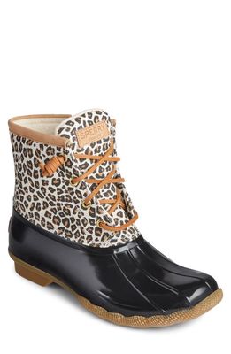 Sperry Top-Sider Saltwater Duck Boot in Animal Print Fabric