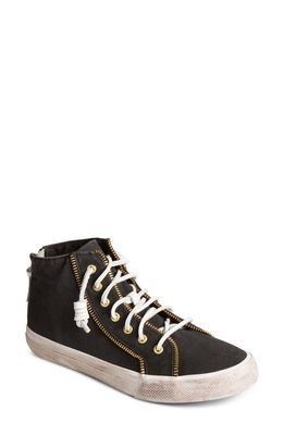 Sperry x Rebecca Minkoff Washed Canvas High Top Sneaker in Black