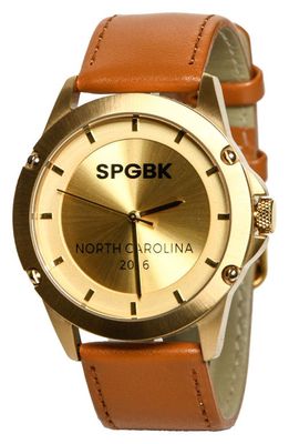 SPGBK Watches Ferguson Leather Strap Watch