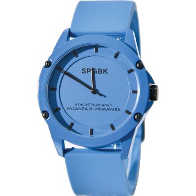 SPGBK Watches Westover Silicone Strap Watch, 34.5mm in Blue 