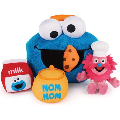 Spin Master Cookie Monster & Gonger Plush Playset in Blue 