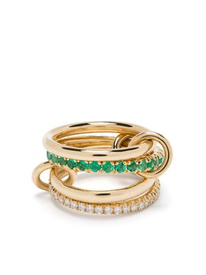 Spinelli Kilcollin 18k yellow gold Halley emerald and diamond ring